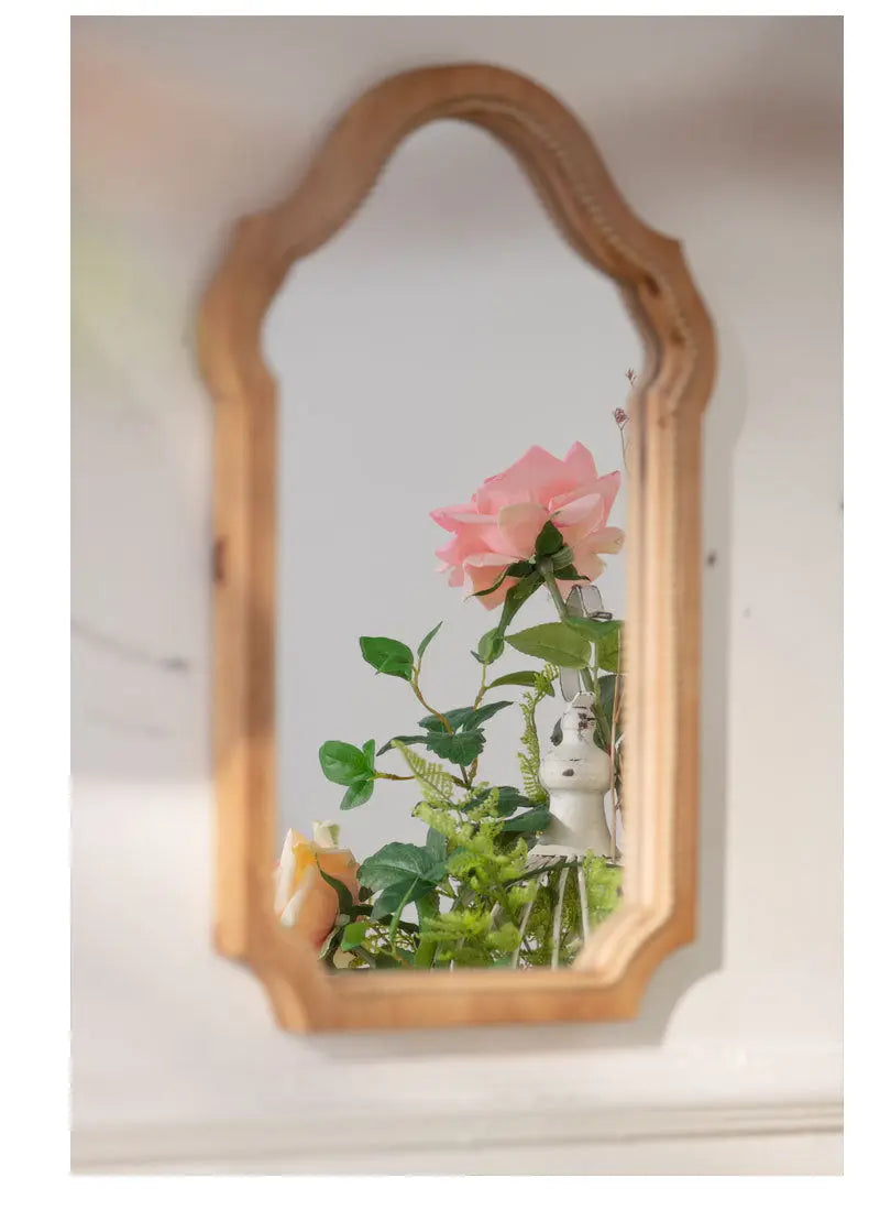 Vintage Solid Wood Wall Decor Mirror