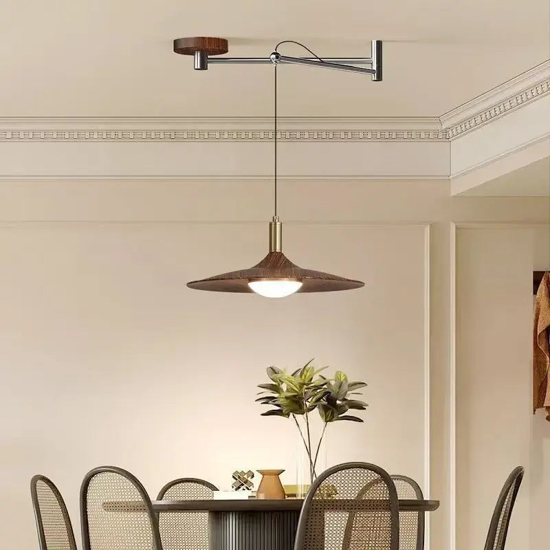 Dining Room Chandelier Simple Walnut Creative Chandelier