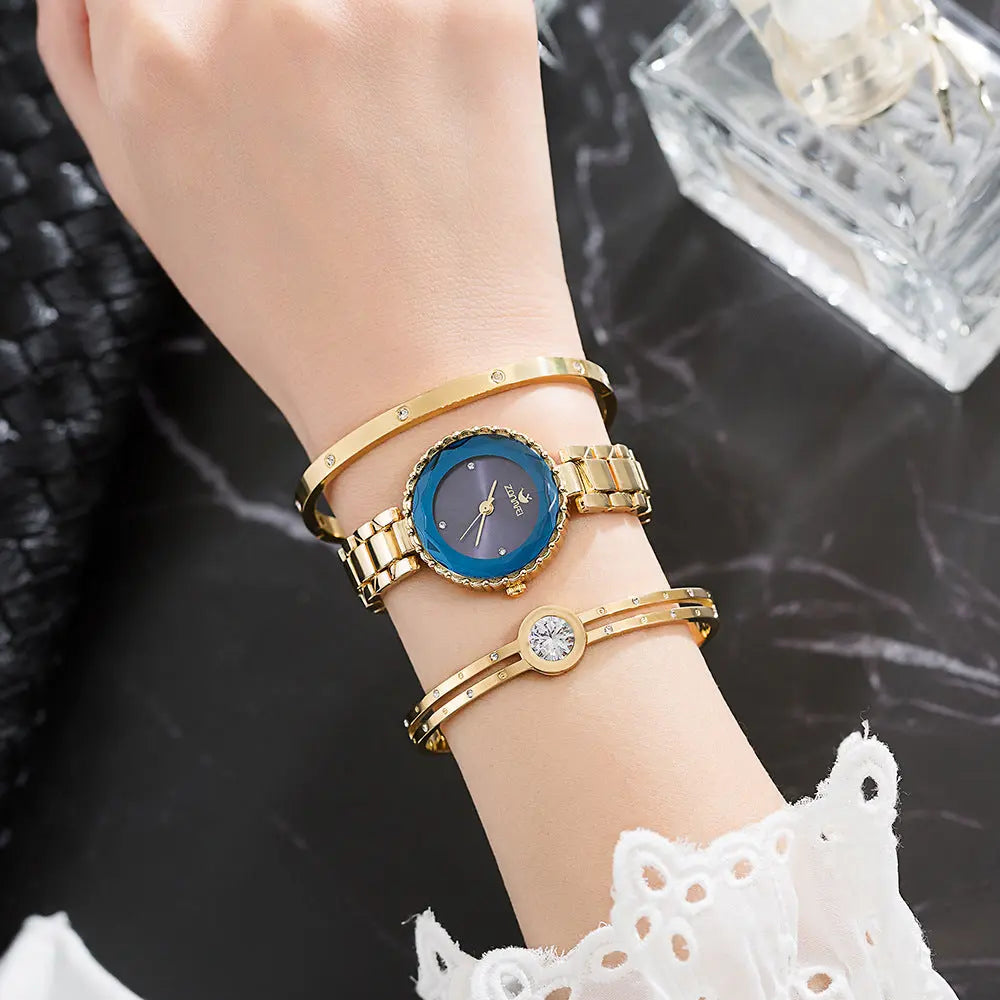 Zircon and Diamond Bracelet 3 Piece Combination Set