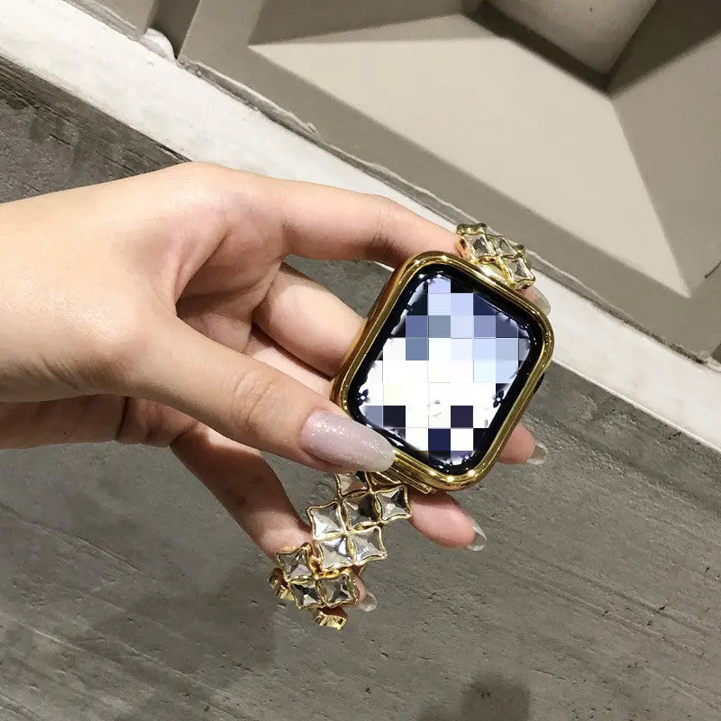Fashionable And Simple Creative Diamond-shaped Diamond-set Bracelet