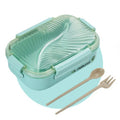 Large capacity microwave heated lunch box