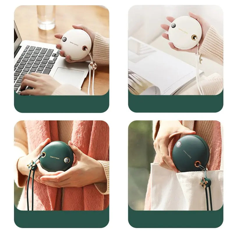 Compatible With , Hand Warmer Heater Poverbank 5000mAh Powerbank Portable Charger For Samsung11 X Xiaomi Power Bank With Digital Display