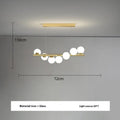 Dining Room Chandelier Creative 3D Long Chandelier