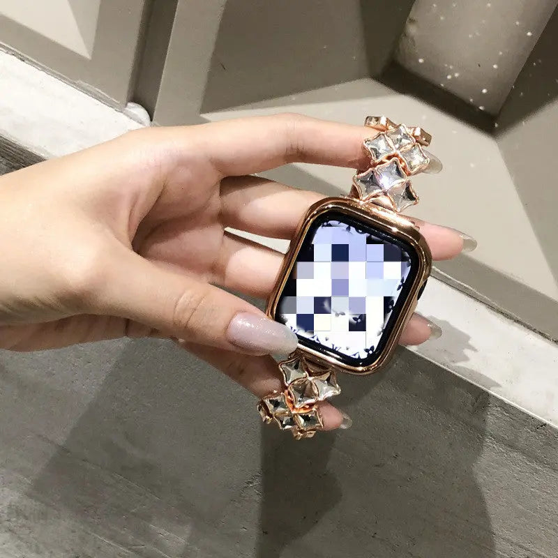 Fashionable And Simple Creative Diamond-shaped Diamond-set Bracelet