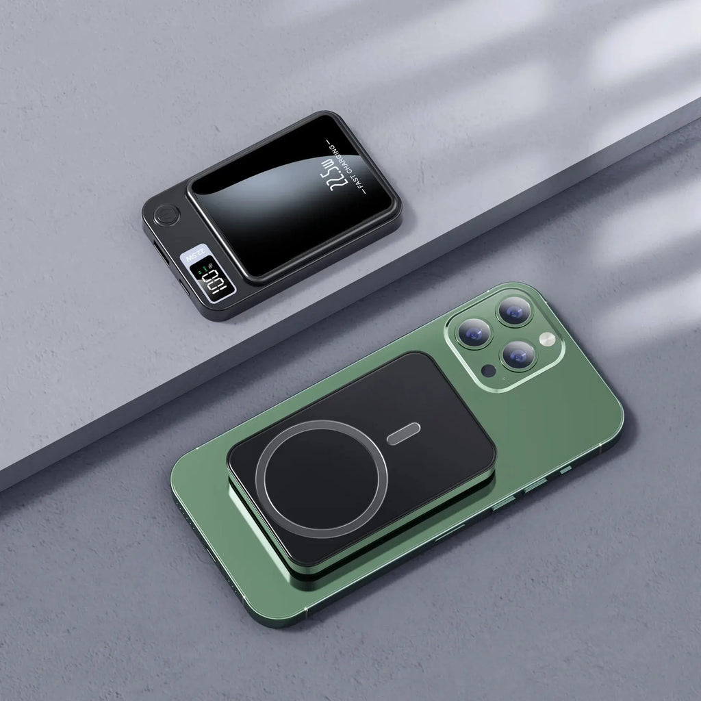 30000 MAh Magnetische Kabellose Powerbank, Superschnelles Aufladen, Tragbare Externe Akku-Powerbank Fr