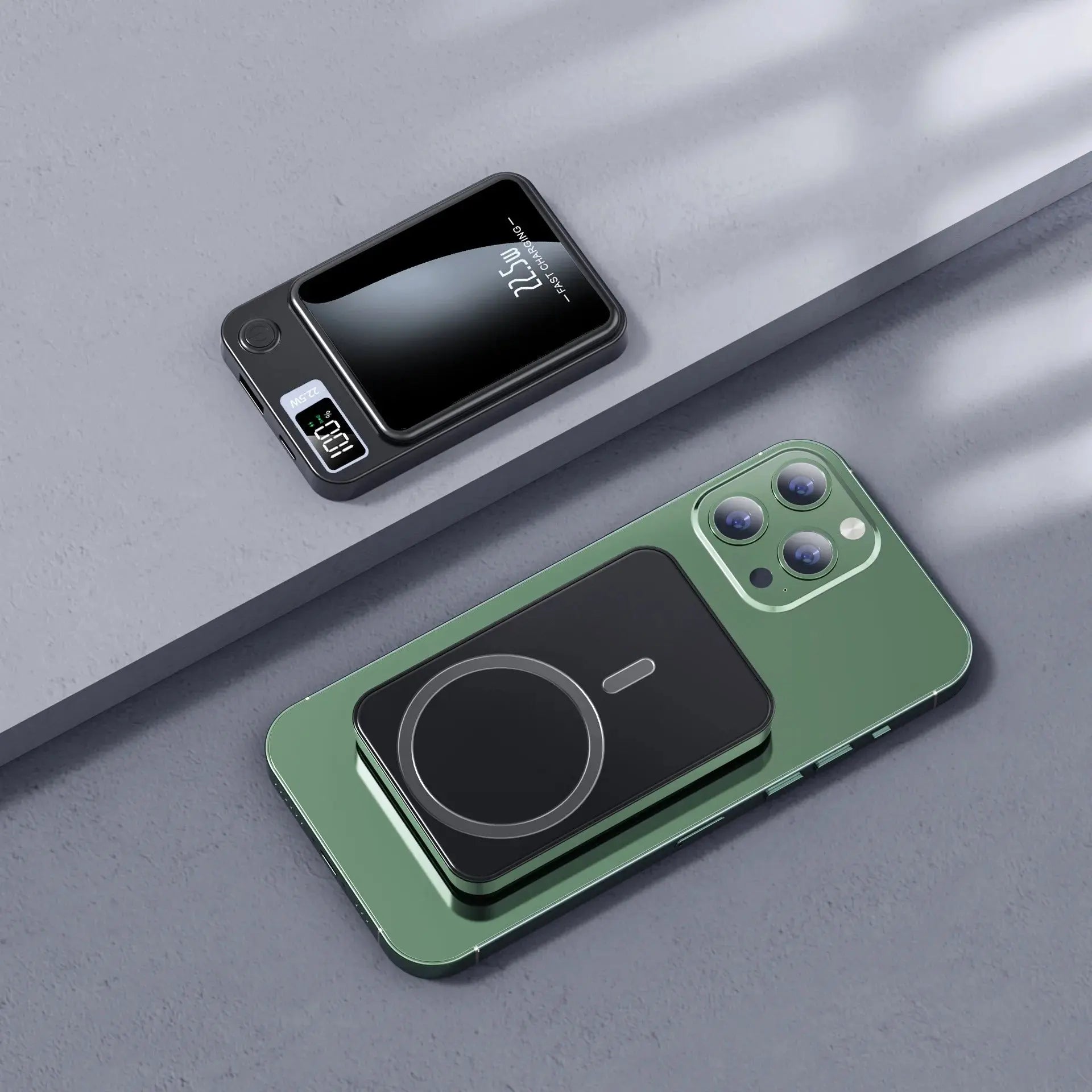 30000 MAh Magnetische Kabellose Powerbank, Superschnelles Aufladen, Tragbare Externe Akku-Powerbank Fr