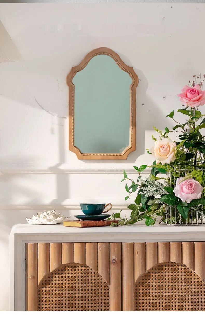 Vintage Solid Wood Wall Decor Mirror