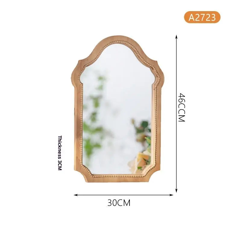 Vintage Solid Wood Wall Decor Mirror