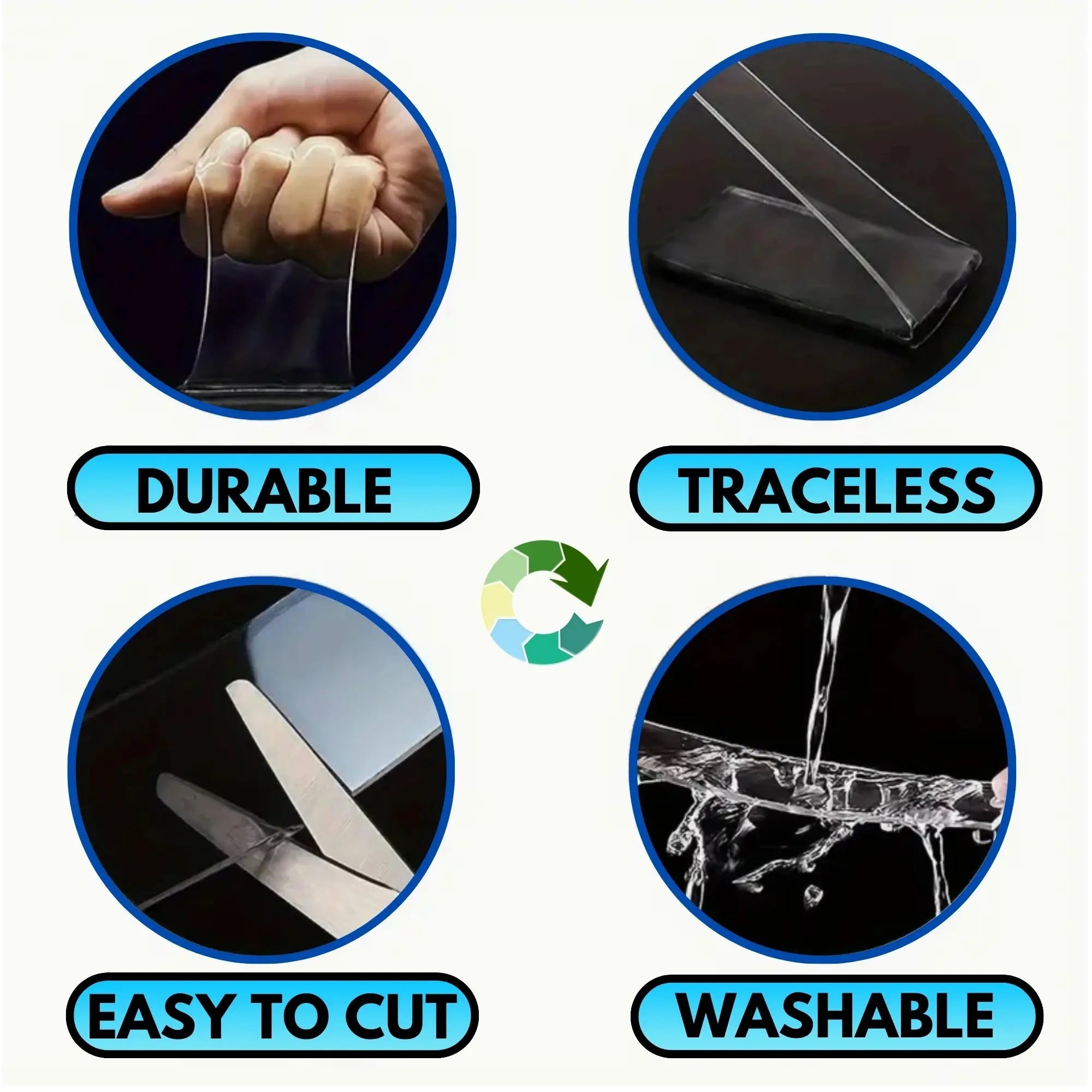 Heavy‑Duty Double‑Sided Tape 10 feets
Our heavy‑duty double‑sided tape is designed for people who want to hang, mount, or organize without damaging their walls. Built with industrial‑strength adhesive, it delivers a zaylen Store0 fee