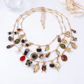 Multilayer Layered Design Vintage Geometric Necklaces