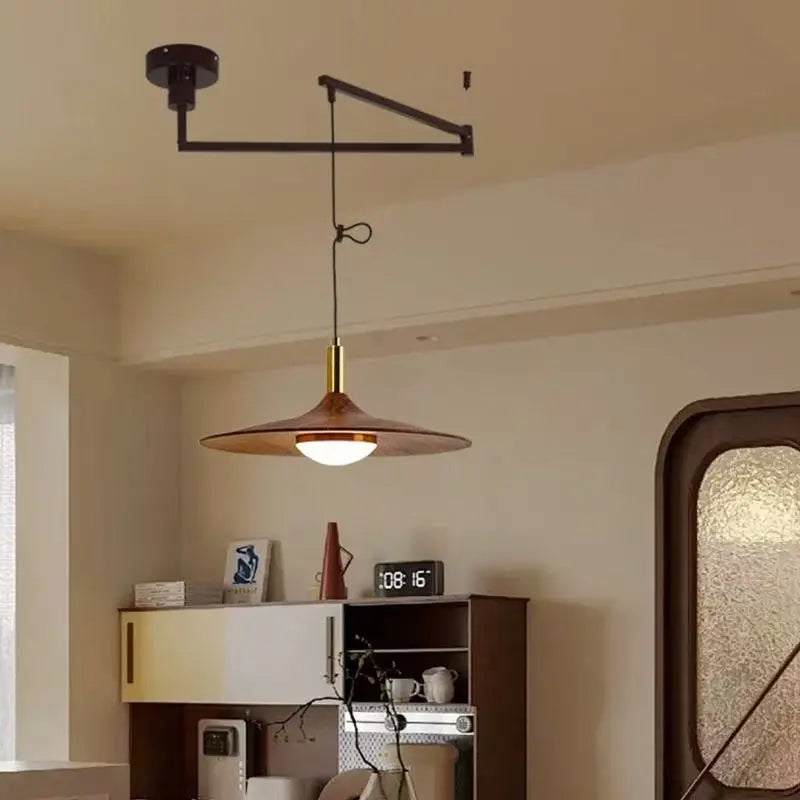 Dining Room Chandelier Simple Walnut Creative Chandelier