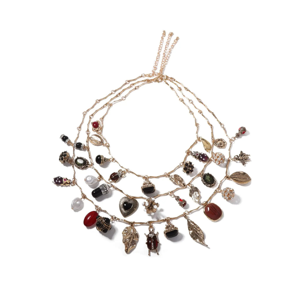 Multilayer Layered Design Vintage Geometric Necklaces