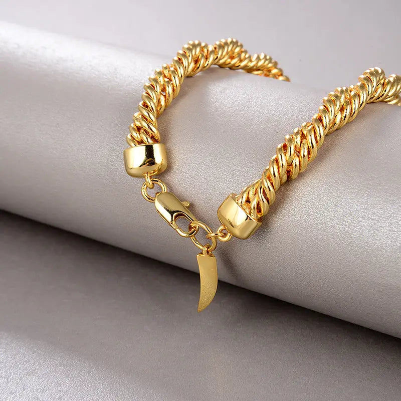 Retro New Copper Plated Necklaces Bracelets