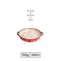 Japanese -style Cherry Blossom Hand -painted Ceramic Baking Sheet zaylen Store