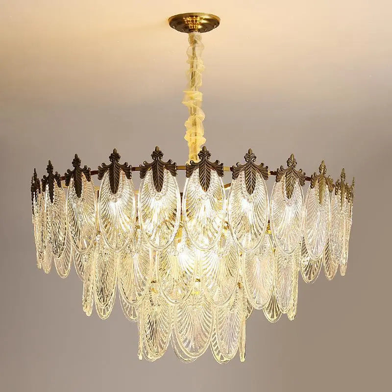 Glass Chandelier Living Room Simple Creative Bedroom Chandelier